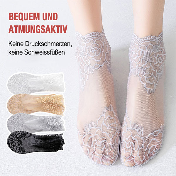 Modische Damen-Spitzensocken (5 Paar)-6