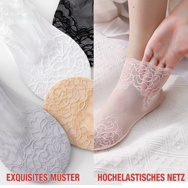 Modische Damen-Spitzensocken (5 Paar)-4