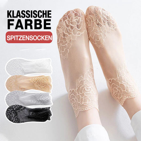 Modische Damen-Spitzensocken (5 Paar)-1