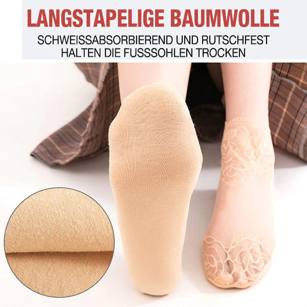 Modische Damen-Spitzensocken (5 Paar)-5